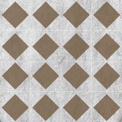 Checkerboard cement floor tile texture seamless 13409