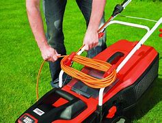 Image result for Corded Electric Lawn Mower Reel