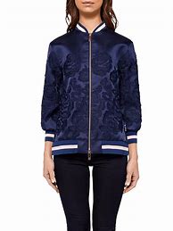 Image result for Ted Baker Ruuthe Embroidered Bomber Jacket