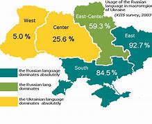 Image result for Ukraine Language Map
