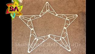 Image result for Plastic Clothes Hanger Star How To