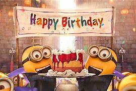 Image result for Animated Happy Birthday Minions