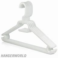 Image result for white plastic hanger for shirt