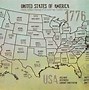 Image result for American Map 1776 Outline