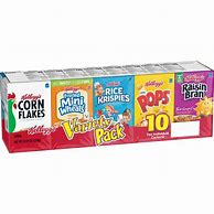 Image result for Kellogg's Breakfast Cereal, Variety Pack, Kids Breakfast, Assortment Varies, Single Serve (48 Boxes)