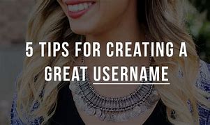 Image result for How to Create a Username