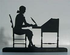Image result for Writer at Desk Silhouette