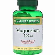 Image result for Nature's Bounty Nature's Bounty Magnesium 500 Mg-200 Tablets