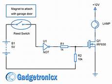 Automated Garage door lights circuit Electronics Infoline