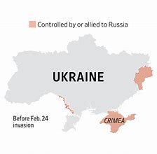 Image result for Map of Ukraine and Russian