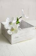Image result for White Wood Planter Box