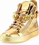 Image result for Men's Gold High Top Sneakers