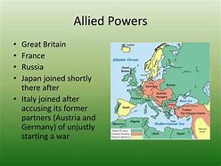 Image result for Allied Powers World War I