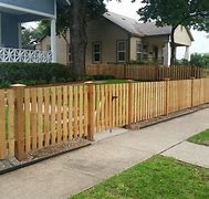 Image result for Wood Picket Fence Designs