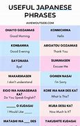 Image result for Ohayo Japanese Words