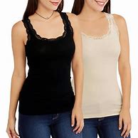 Image result for Lace Trim Tank Top