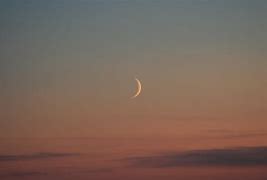 Image result for eaterly cresent moon with day breaking red