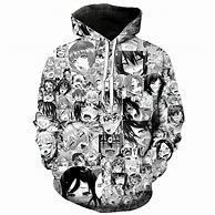 Image result for Black and White Anime Hoodie