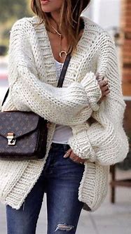 Image result for Chunky Cardigan Sweater