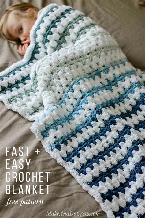 Learn how to many beginner crochet granny stitch baby blanket with this  