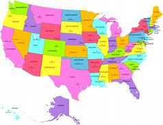Image result for United States Map Color