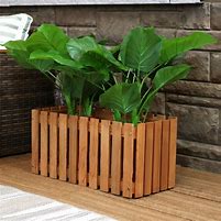 Image result for outdoor wooden planters