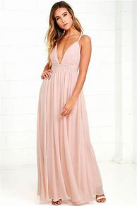 Image result for Blush Pink Maxi Dress