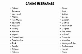 Image result for Cool Game Usernames