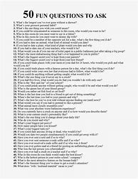 Image result for 50 Random Questions