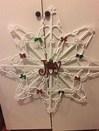 Image result for Snow Flakes Made with White Plastic Hangers