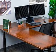 Image result for Wooden L-shaped Office Desk