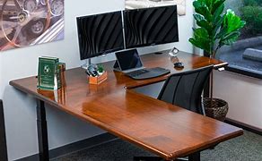 Image result for Wood Adjustable Desk
