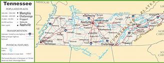 Image result for Tennessee Road Map with Cities
