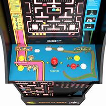 Image result for Arcade1up Ms. Pac-Man/Galaga Class Of 1981 40th Anniversary Edition Home Arcade With Riser
