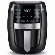Image result for Gourmia 5Qt 12-Function Guided Cook Digital Air Fryer - Black