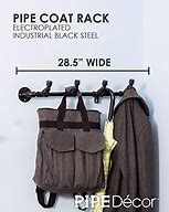 Image result for Black Pipe Coat Hanger