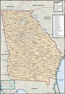 Image result for Map of North Georgia Area