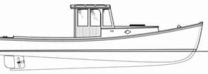 Image result for Lobster Boat Outline