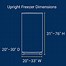 Image result for Inside Dimension of a Upright Freezer