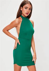 Image result for Green Backless Dress
