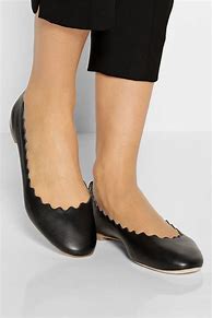 Image result for Helio W Black Leather Ballet Flats