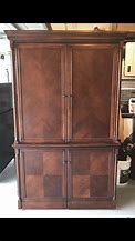 Image result for Solid Wood Computer Armoire