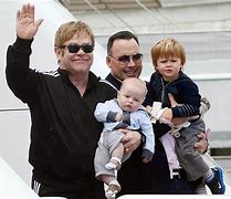 Image result for Elton John and Family