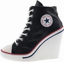 Image result for High Top Converse Wedge Heel Sneakers