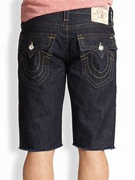 Image result for True Religion Painted Blue Jeans Shorts
