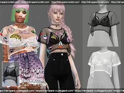 Image result for Sims 4 Mesh Top