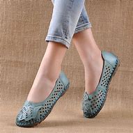 Image result for Comfortable Leather Flat Shoes Women