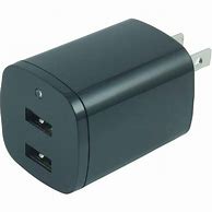 Image result for USB-A Dual Port Wall Charger, 24W Combined Black