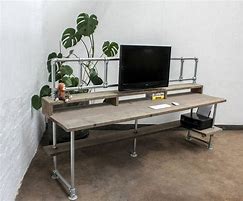 Image result for Industrial Desk with Storage
