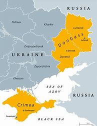 Image result for Map of Ukraine Donbass